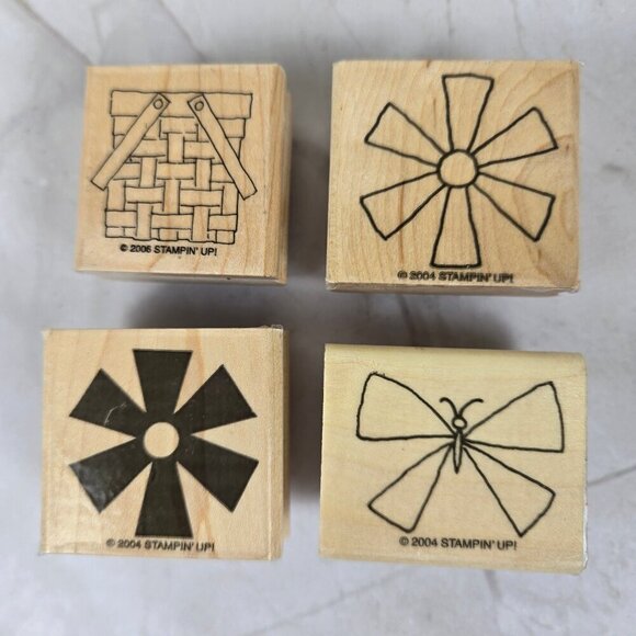 Bundle of 9 Assorted "Summertime" Stamps, Stampin Up and Others Butterfly - Picture 2 of 8